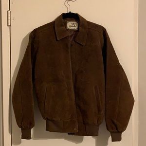 Brown suede jacket
